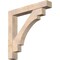 Ekena Millwork Merced Block Smooth Bracket w/ Offset Brace, Douglas Fir, 7 1/2"W x 48"D x 48"H BKT0806X48X48MRC05SDF - alternate 1